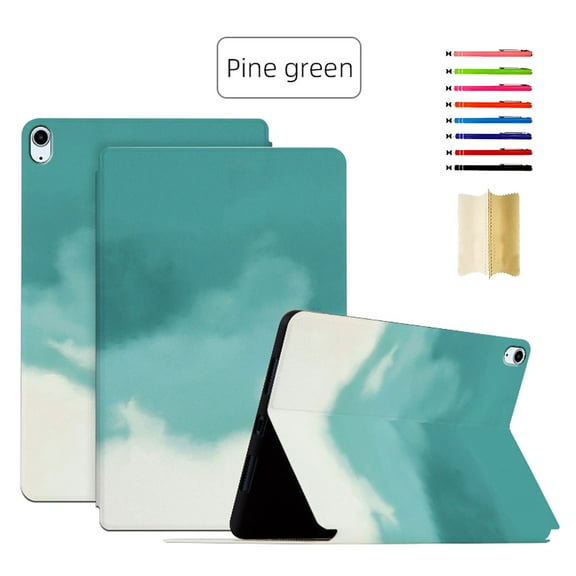 for iPad 10th Gen 10.9" 2022 Case, Pattern Marble Multi-Angle View with Adjustable Stand Auto Wake/Sleep Function Full Body Protective Flip Folio Case for iPad 10th Gen 10.9" 2022, Pine Green