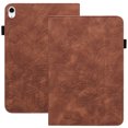 thumbnail image 1 of for iPad (A16) 11th Generation 2025 Case with Pencil Holder, Premium PU Leather Folio Multi-angle Stand Pocket Strap Lightweight Embossed Flower Case for iPad 10.9" 10th Gen 2022, Brown, 1 of 8