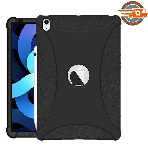 Apple iPad 10th/11th Gen ShockProof Heavy Duty Case Lightweight Rugged Silicone Case 10.9"/11" Tablet Case, Black