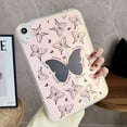 thumbnail image 1 of for iPad 10th Gen 10.9" 2022 Clear Pattern Back Case, Luxury TPU Laser Lightweight Ultra Slim Shockproof Anti-Scratch Anti-Yellow Drop Protective Cover for iPad 10th Generation, Butterflies, 1 of 5