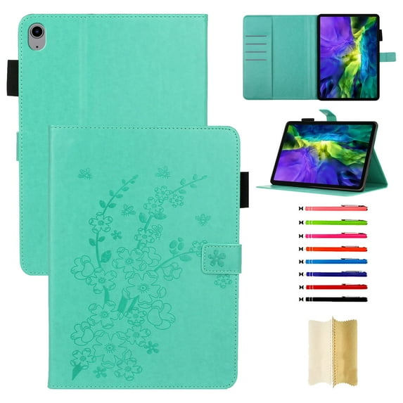 For iPad 10th Gen 10.9 inch 2022 Case, New iPad 10.9 Case, Folio Stand with Pencil Holder PU Leather Protective Magnetic PU Leather Case for For iPad 10th Generation,Green