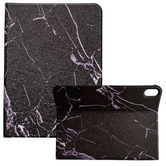 iPad 10th Gen Case 10.9" 2022, Allytech Marble PU Leather Multi-Angle Viewing Flip Stand Anti-Slip Scratch Free Protective Case for iPad 10.9 2022(10th Generation), Black