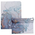 thumbnail image 1 of iPad 10th Gen Case 10.9" 2022, Allytech Marble PU Leather Multi-Angle Viewing Flip Stand Anti-Slip Scratch Free Protective Case for iPad 10.9 2022(10th Generation), Gray + Gold, 1 of 5