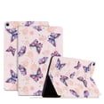 thumbnail image 1 of for iPad 10th Generation 10.9" 2022 Case, Cute Patterned Slim Multi-Angle Viewing Folio Magnetic Stand Wallet Card Slot Auto Sleep Wake Smart Women Ladies for iPad 10th Gen 2022, Rose Butterfly, 1 of 10