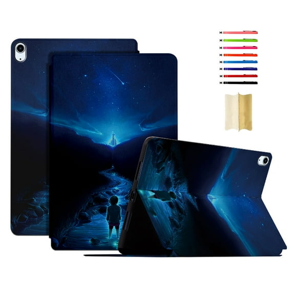 for iPad 10th Generation 10.9 Inch 2022 Case, Pattern Marble Premium PU Leather Folio Case & Multiple Viewing Angles Stand Auto Sleep/Wake Case Cover for iPad 10th Gen 10.9" 2022, #5 Upstream
