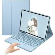 iPad 10th Generation 2022 Keyboard case with trackpad Cute Color Keyboard Ultra-Thin Removable Bluetooth Smart Keyboard Cover