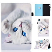 iPad 10th Generation Case 10.9 Inch 2022, TECH CIRCLE Multi-Angle Viewing Lightweight Folio Stand Smart Protective Cover Auto Sleep/Wake for Apple iPad 10th Generation Case iPad 10.9 Inch,White Cat