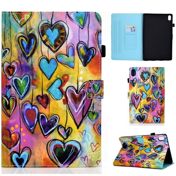 iPad 10th Generation Case 10.9 Inch 2022, TECH CIRCLE Multi-Angle Viewing Lightweight Folio Stand Smart Protective Cover Auto Sleep/Wake for Apple iPad 10th Generation Case iPad 10.9 Inch, Love