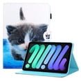 thumbnail image 1 of iPad 10th Generation Case 10.9 Inch, TECH CIRCLE Multi-Angle Viewing Slim Fit Folio Stand Case Full Body Protective Cover with Auto Sleep Wake Smart Cover for 10.9” iPad 10th Gen 2022,Small Kitten, 1 of 8