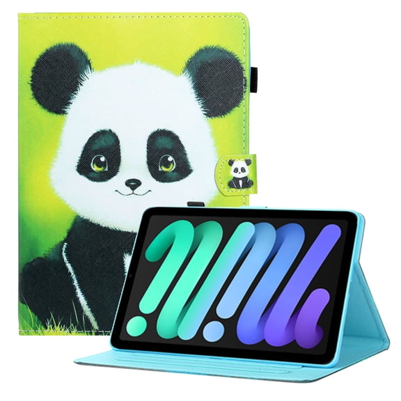 iPad 10th Generation Case 10.9 Inch, TECH CIRCLE Multi-Angle Viewing Slim Fit Folio Stand Case Full Body Protective Cover with Auto Sleep Wake Smart Cover for 10.9” iPad 10th Gen 2022, Cute Panda