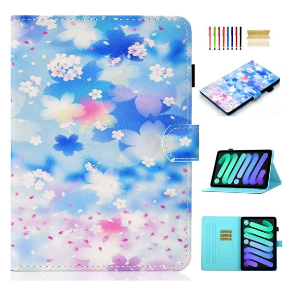 iPad 10th Generation Case 10.9 Inch,TECH CIRCLE Multi-Angle Viewing Slim Fit Folio Stand Case Full Body Protective Cover with Auto Sleep Wake Smart Cover for 10.9” iPad 10th Gen 2022 Release,Flower