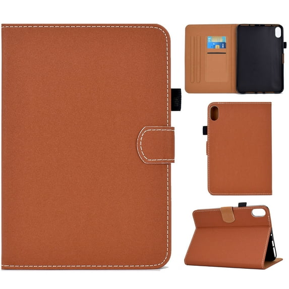 iPad 10th Generation Case 10.9 Inch, TECH CIRCLE Multi-Angle Viewing Slim Fit Folio Stand Case Full Body Protective Cover with Auto Sleep Wake Smart Cover for 10.9” iPad 10th Gen 2022 Release, Brown