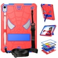 thumbnail image 1 of Dteck Case for iPad (A16) 11th Gen 11" 2025 / iPad 10th Generation 10.9" 2022, Case with Soft PET Screen Protector for Kids, Heavy Duty Shockproof iPad Case with Kickstand Shoulder Strap,Red+Blue, 1 of 6