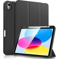 iPad 10th Generation Case 2022 with Built-in Pencil Holder, iPad 10.9 Inch Case, [Support Touch ID] Shell Smart Trifold Stand Protective Cover for iPad 10th Gen A2696 A2757 A2777