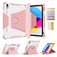 thumbnail image 1 of iPad 10th Generation Case 2022 with Pencil Holder - (360 Degree Rotation & Auto Wake/Sleep), Feishell Premium Folio Stand Case with Flexible Viewing Angles for Apple iPad 10.9 Inch 2022, Pink, 1 of 12