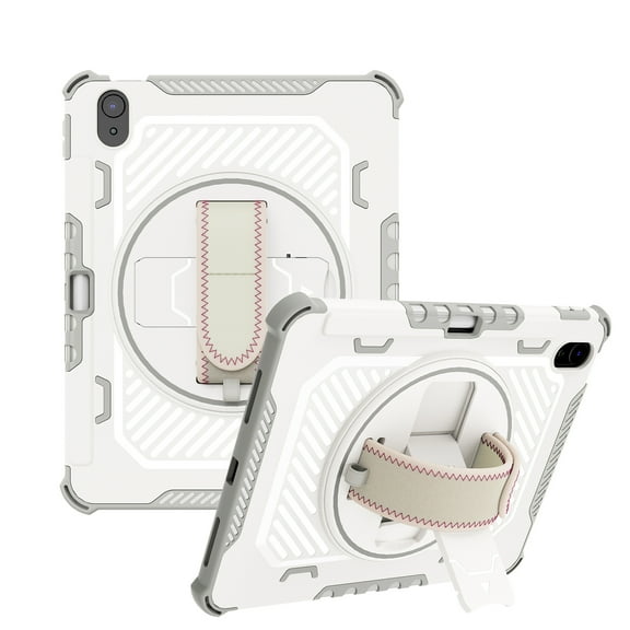 iPad 10th Generation Case 2022,TECH CIRCLE Military Grade Heavy Duty Shockproof Silicone Protective Cover for iPad 10th Gen 10.9 Inch 360° Rotatable Stand Pencil Holde Case for Girl Boy,Gray