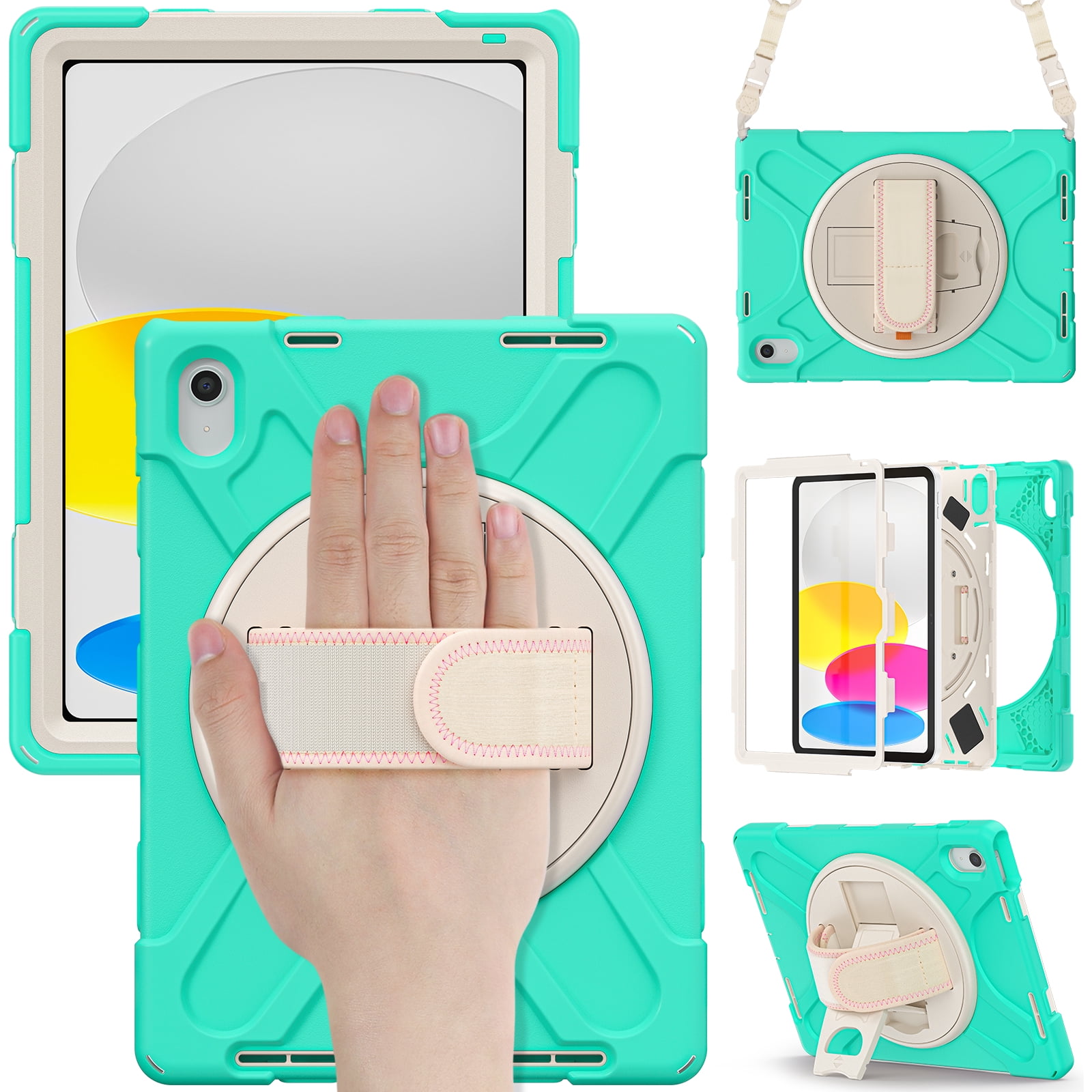 iPad 10th Generation Case 2022, Upgraded Military Grade Heavy Duty ...