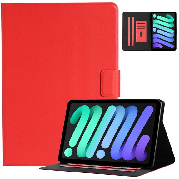 iPad 10th Generation Case 2022 iPad 10.9 Inch Case,TECH CIRCLE Premium Leather Folio Multiple Viewing Angles Stand Cover with Auto Wake/Sleep Protective Smart Cover for 10.9" iPad 10th Gen 2022, Red