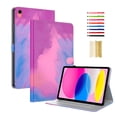 thumbnail image 1 of for iPad 10th Generation Case 2022, iPad 10 th Gen 10.9 inch Protective Cover with Pencil Holder, Multi-Angle Viewing Stand, Pocket Design, Folio Smart Leather Case for Women Men, Rose, 1 of 5