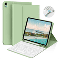 thumbnail image 1 of Kenke iPad (A16) 11th Generation 11 inch 2025 Keyboard Case,Case for iPad 10th Generation 10.9 inch 2022 Bluetooth Detachable -with Pencil Holder - Flip Stand Case - Keyboard Case, Light Green, 1 of 10
