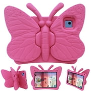 iPad 10th Generation Case for Kids, iPad 10th Gen 10.9 2022 Butterfly Case with Kickstand Light EVA Full Body Drop Protective Rugged Shockproof Child Proof iPad 10th Gen Kids Case,Rose