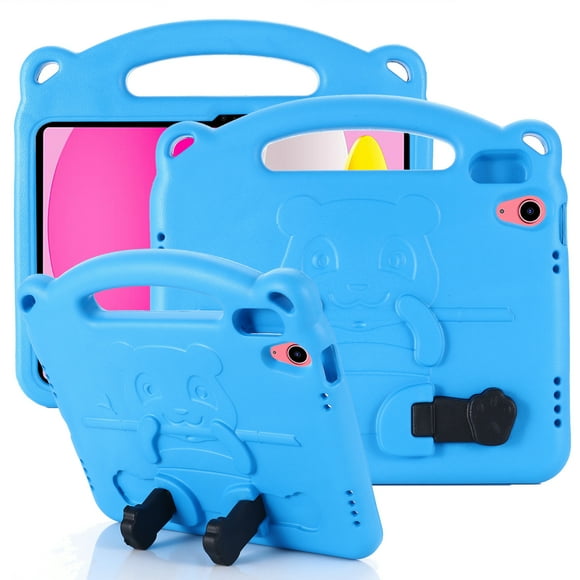 iPad 10th Generation Kids Case 10.9 Inch 2022, Shockproof Handle Stand Cover Light Weight Kids Friendly Protective Case for 10.9” iPad 10th Gen 2022 Release A2696 A2757 A2777, Blue