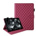 thumbnail image 1 of Allytechgroup for iPad 11th Generation 2025/10th Generation 2022 Case, Multi-Angle Viewing Stand, Elegant PU Leather Card Pockets Kickstand Cover, Auto Sleep/Wake Shockproof Case, Red, 1 of 8