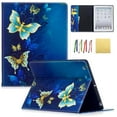thumbnail image 1 of iPad 2 3 4 Case, Allytech Lightweight Stand Cover Wallet Case with Card/Cash Slots for 9.7 inch Apple iPad 2, iPad 3 & iPad 4th Generation with Retina Display, Blue Butterfly, 1 of 6
