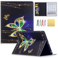 thumbnail image 1 of iPad 2 3 4 Case, Allytech Lightweight Stand Cover Wallet Case with Card/Cash Slots for 9.7 inch Apple iPad 2, iPad 3 & iPad 4th Generation with Retina Display,&nbsp;Gold Butterfly, 1 of 6