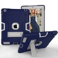 thumbnail image 1 of Dteck Shockproof Case For iPad 2 3 4, Heavy Duty Hybrid Kickstand Back Cover Navy/Gray, 1 of 5