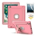 thumbnail image 1 of iPad 2 Case, iPad 3 Case, iPad 4 Case, Dteck Kickstand Heavy Duty Rugged Shockproof High Impact Resistant Hybrid Three Layer Full Body Protective Cover w/ Screen Protector For iPad 2 3 4,Rosegold, 1 of 7