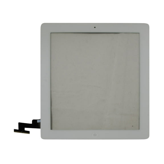 iPad 2 Replacement Screen With Digitizer (with Adhesive + Home Button + Return Small Plate) - White