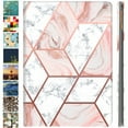 thumbnail image 1 of iPad 2nd 2011 3rd 4th Gen 2012- 9.7 Inch [iPad 4 iPad 3 iPad 2 Old Model ] A1458 A1416 A1395 MC705LL/A MD328LL/A MD333LL/A MD510LL/A Printed Smart PU Leather Flip Folio Book Cover - Marble Pink, 1 of 7