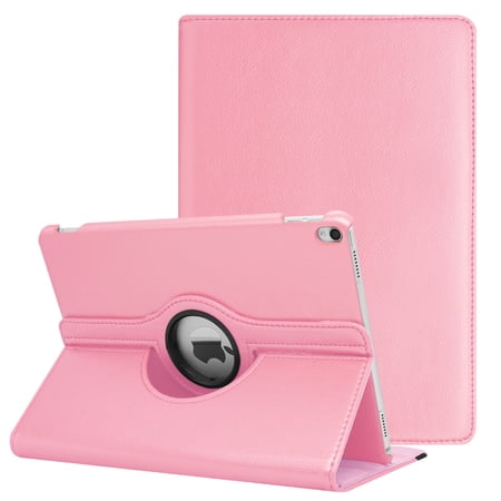 For iPad 2nd 3rd 4th Generation Case 360 Degree Rotating W/ Auto Wake/Sleep Case (Pink)