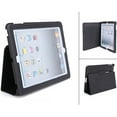 thumbnail image 1 of iPad 3 Black PU Leather Slim Portfolio Case Protective Sleeve Cover Stand w Sleep Mode W6N, 1 of 7