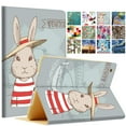 thumbnail image 1 of iPad 4 iPad 3 iPad 2-9.7 Inch [iPad 4th / 3rd / 2nd Old Model ] A1396 A1416 A1430 A1403 A1458 A1459 A1460 A1395 A1397 Printed Folio Magnetic Smart Protective Cover - Bunny Hat, 1 of 7
