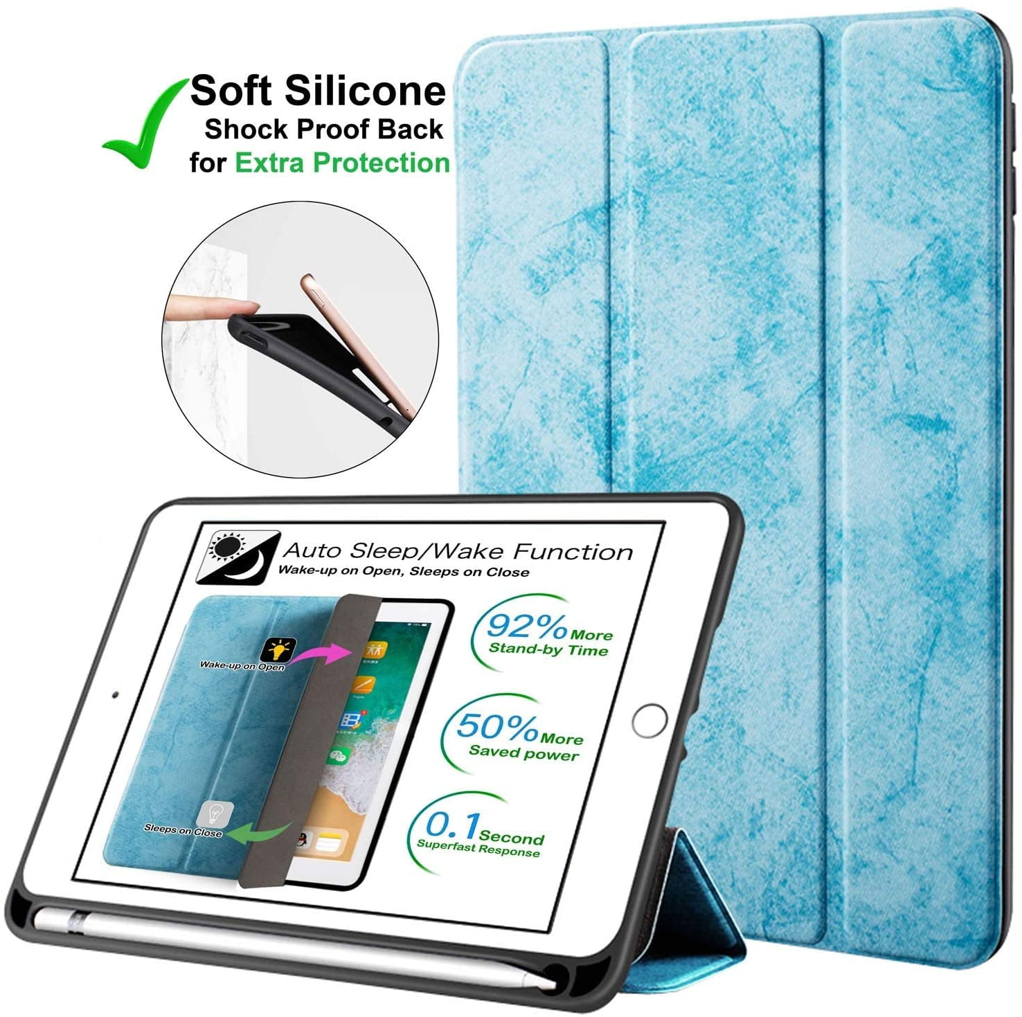  Mr. Rock Smart Cover Case for 7.9-inch iPad Mini, Purple :  Electronics