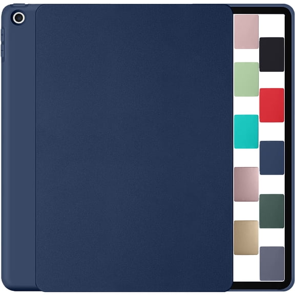 iPad 5th 6th Gen Air 1st 2nd 9.7 Inch [iPad Air 1 2iPad 5 6] A1893 A1822 A1566 Gen Full Body Protective Soft Back Cover with Wake/Sleep Feature - Navy Blue