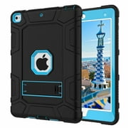 iPad 5th Gen Case,iPad 6th Gen Case, Dteck Shockproof Stand Kids Case Protective Cover For Apple iPad 5th 2017/6th 2018, Black / Blue