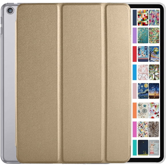 iPad 5th Generation 9.7" 2017 Case With Stand Feature A1822 A1823 MP2F2LL/A MP2G2LL/A MPGT2LL/A MPGW2LL/A MP2H2LL/A MP2J2LL/A MP242LL/A MP252LL/A MPGA2LL/A MPGC2LL/A MP2D2LL/A MP2E2LL/A Gold