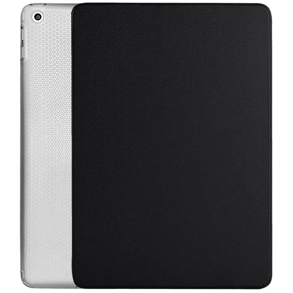 iPad 6 5 9.7 Inch Air 1 2 [iPad 5th 6th Air 1st 2nd Generation ] A1893 A1822 A1566 UltraSlim Lightweight Shock Absorbant Flexible TPU Protective Clear Case - Black