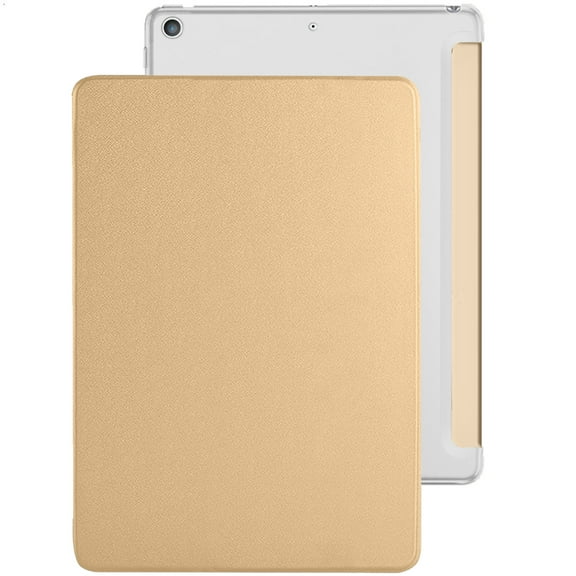 iPad 6 5 Air 1 2 Gen 9.7 Inch [iPad 6th 5th Air 1st 2nd ] MRJN2LL/A MR7G2LL/A MP2F2LL/A MP2G2LL/A MD785LL/A MD788LL/A MGLW2LL/A MGL12LL/A PC PU Leather Protective Hard Back Cover - Gold