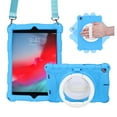thumbnail image 1 of For iPad 6th 5th Generation Case, Soft Silicone Drop Protection Rotating Kickstand with Shoulder Strap Pencil Holder Kids Friendly Lightweight Case for iPad Air 1 2/ iPad 9.7" 2018/2017, Skyblue, 1 of 6
