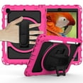 thumbnail image 1 of iPad 6th / 5th Generation Case, iPad Pro 9.7 / iPad Air 2 Case, Dteck Heavy Rugged 3 Layer Full Body Shockproof Protective Cover with 360 Rotate Stand /Hand Strap/ Should Belt /Pencil Holder,Rose, 1 of 6