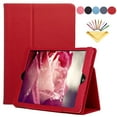 thumbnail image 1 of iPad 6th Gen 2018 Case, iPad 5th Gen 9.7 Case, iPad Pro 9.7 Case, iPad Air Case, Dteck Slim PU Leather Flip Cover With Auto Wake Sleep For iPad 5th Gen/6th Gen/Air 1 & 2/Pro 9.7, Red, 1 of 7