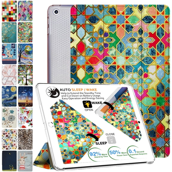 iPad 6th Gen 9.7" 2018 TPU Case A1893 A1954 MRJN2LL/A MR7G2LL/A MR7F2LL/A MRJP2LL/A MR7K2LL/A MR7J2LL/A MRM52LL/A MR702LL/A MR6Y2LL/A MRM82LL/A MR7D2LL/A MR7C2LL/A Printed Damask
