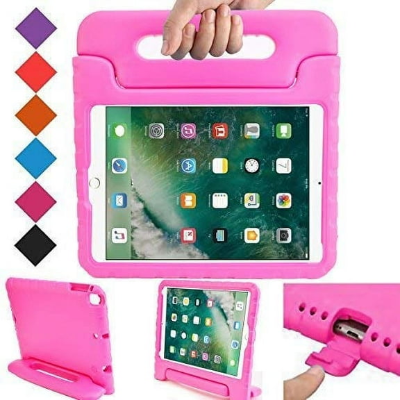 iPad 6th Generation 9.7" 2018 Case, iPad 5th Gen 2017 Case, Dteck Light Weight Shock Proof Convertible Handle Stand EVA Protective Shell Kids Case For Apple iPad 9.7 inch 2017/2018, Rose