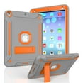 thumbnail image 1 of iPad 6th Generation Case with Screen Protector, iPad 5th Generation 2017 Case, Dteck Hybrid Shockproof Rugged Drop Protection Cover w/ Kickstand For iPad 9.7 inch A1893/A1954/A1822/A1823, Gray/Mint, 1 of 7
