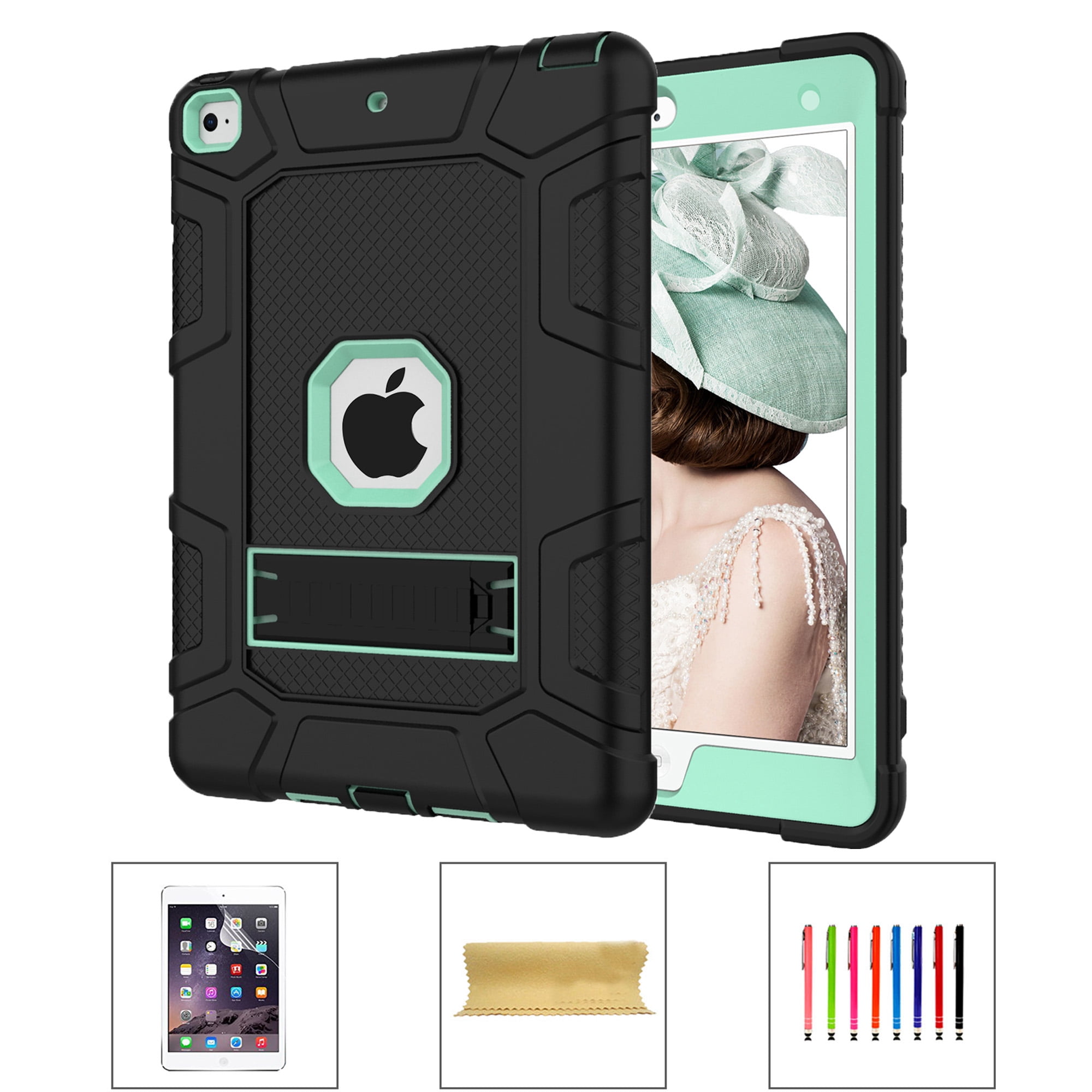 TGK Book Cover for Apple iPad 9.7 inch 2018 6th Generation (A1893 / A1954)  H Style Fashion with Hand Holder Case - TGK 