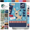 thumbnail image 1 of iPad 7.9 Inch Mini 3 Mini 2 Mini 1 Gen [Mini 3rd 2nd 1st ] A1599 A1489 A1432 MH3F2LL/A MH3G2LL/A MH3E2LL/A Shock Proof Magnetic Dual Angle Stand with Honeycomb Pattern Printed Cover - Puppy Friend, 1 of 8